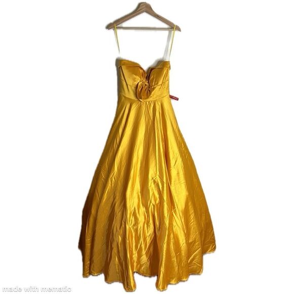 Mac Duggal BOW SWEETHEART STRAPLESS A LINE GOWN belle dress size 6 Style #67995 - Picture 2 of 15